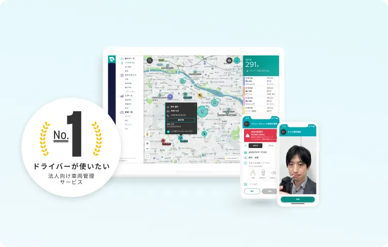 アルコールチェック管理機能搭載 クラウド型車両管理システム SmartDrive Fleet