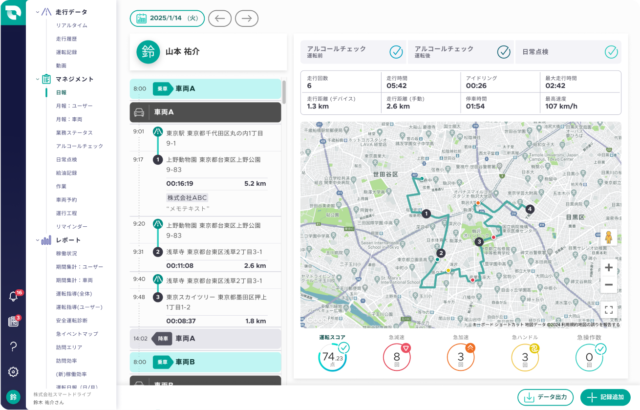 運転日報・月報