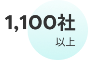 業界業界を問わず導入実績1100社以上